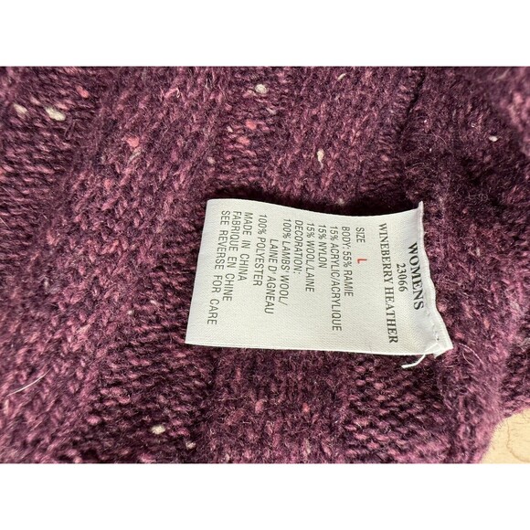 Woolrich Women's Vest  Large Front Zip  Lamb Wool Purple Soft - Picture 5 of 6